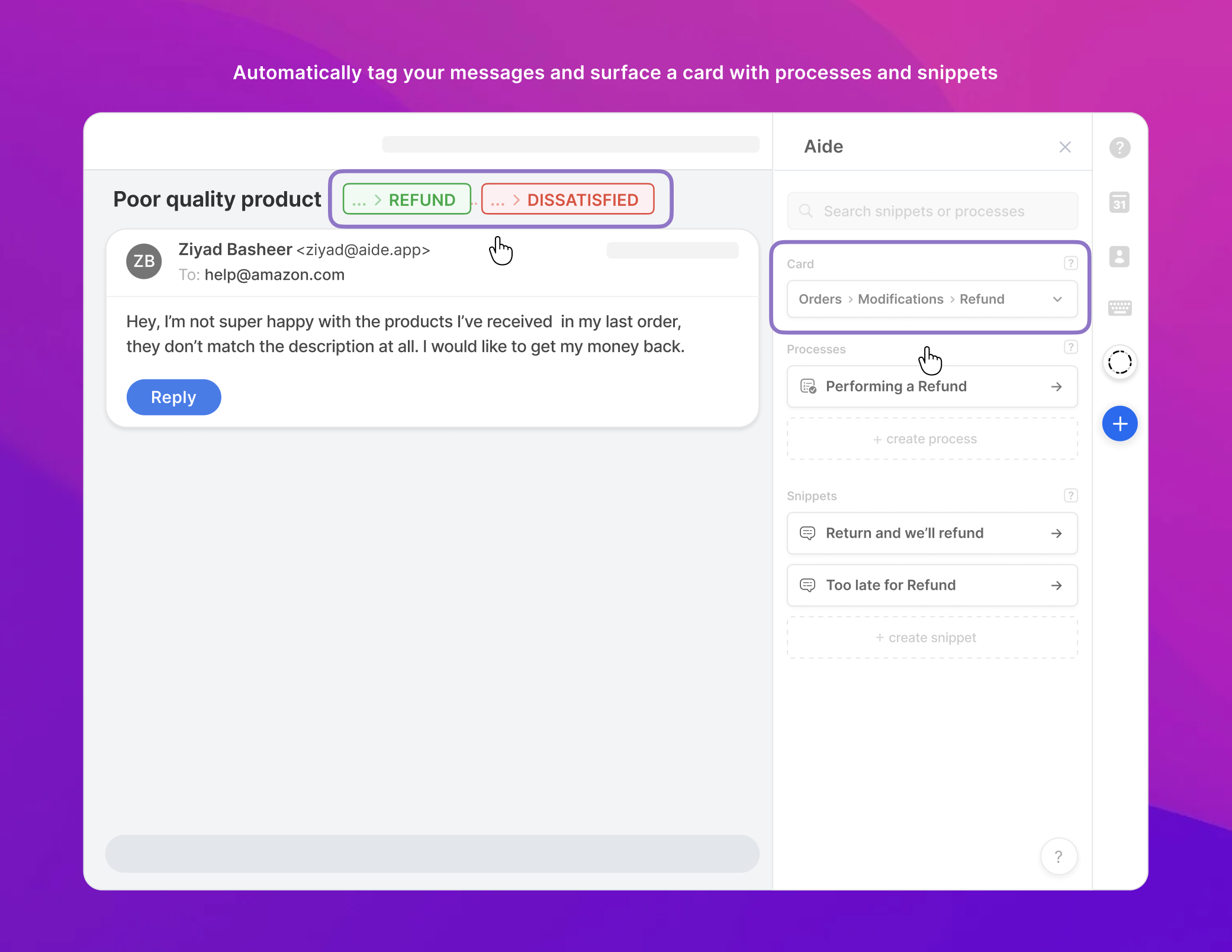 Front Tags and Cards